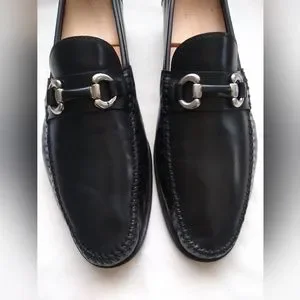 Santoni | Shoes | Santoni Horse Bit Loafers D Us Black  display picture 1